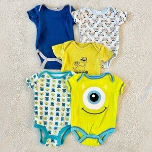 Baby short-sleeve onesies/bodysuit, size 0-3 months
